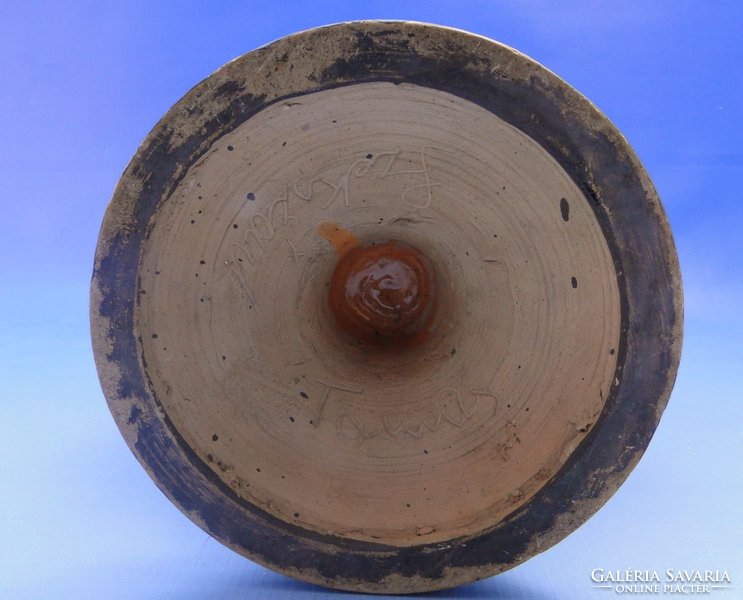 0C688 Jelzett régi kerámia váza