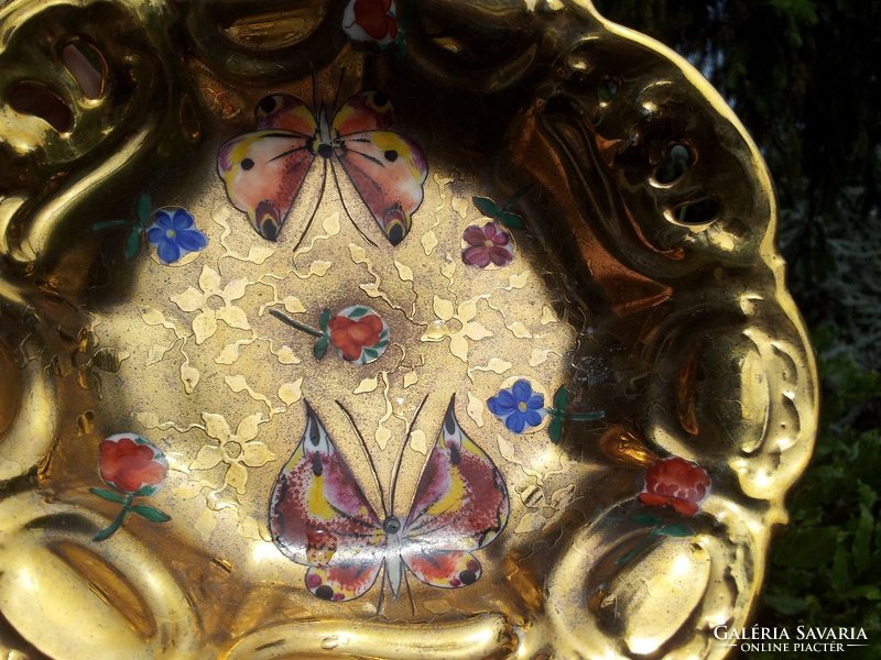 Butterfly gilded bowl