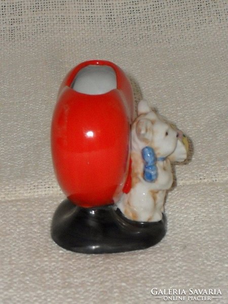 Figurás, szívecskés kis váza 02  ( DBZ0055 )