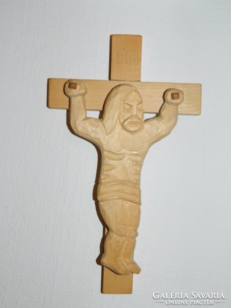 Jesus on the cross - wood carving