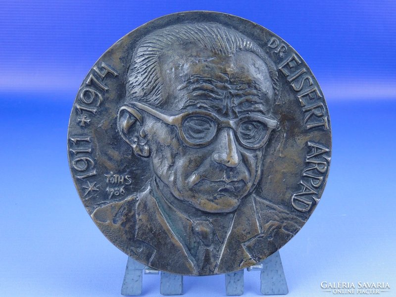 0D238 Dr. Eisert Árpád nagyméretű bronz plakett