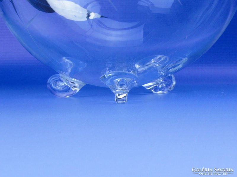0D439 Különleges hibátlan üveg váza gömbváza