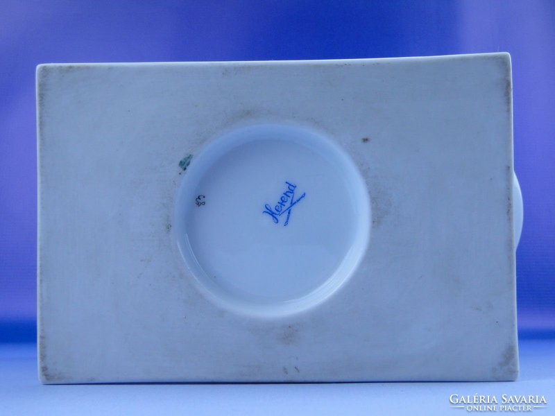 0D562 Oroszlánlábas Herendi porcelán kaspó