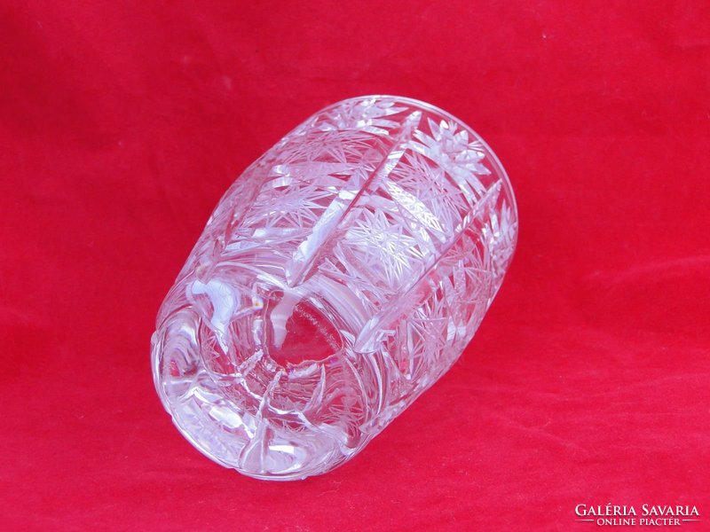 0D585 Régi csiszolt üveg pohár