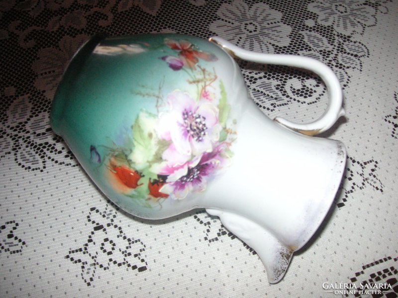 Viennese porcelain spout, beautiful hand painting, numbered