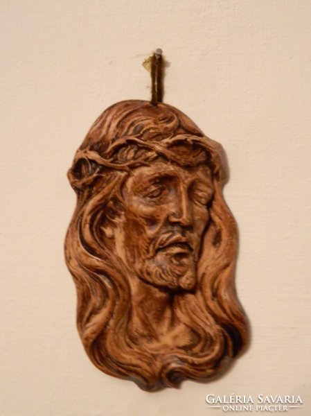 Jesus head - wall ceramic holy image