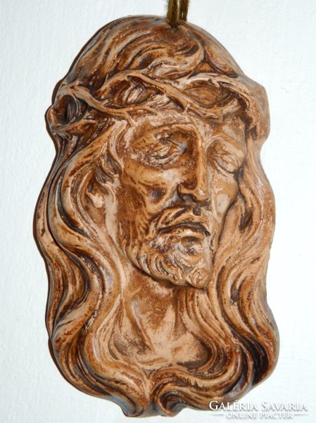 Jesus head - wall ceramic holy image