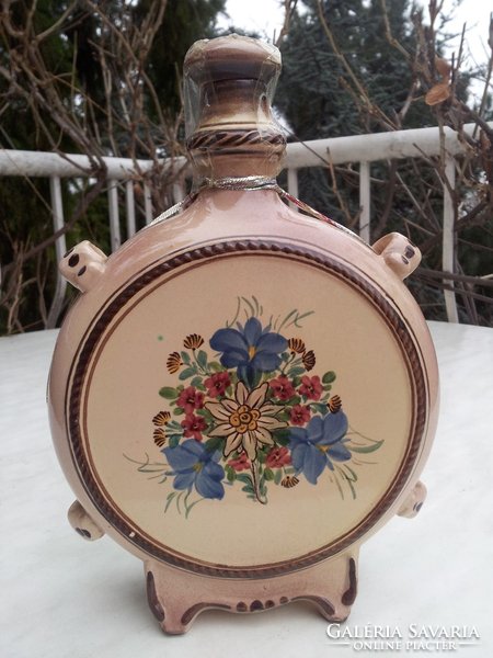 Old french faience water bottle