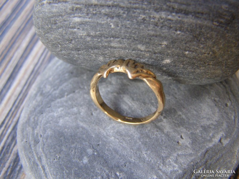 Women's gold ring size 48-49, 14 carats