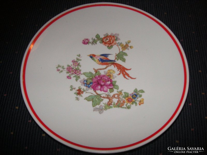 Zsolnay tomato bird wall plate, 18 cm