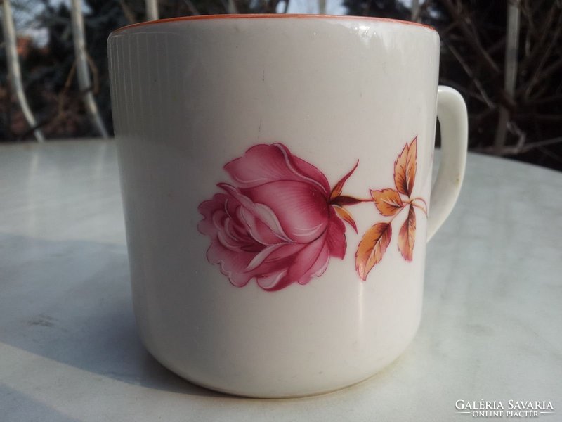 Old rosy Zsolnay mug