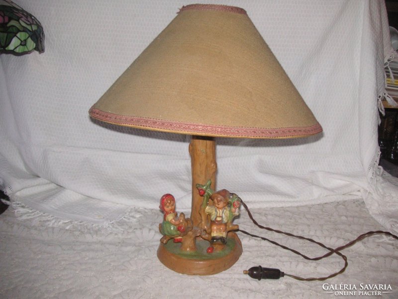 Retro table lamp, Szécs ceramics, good condition, with cord and switch