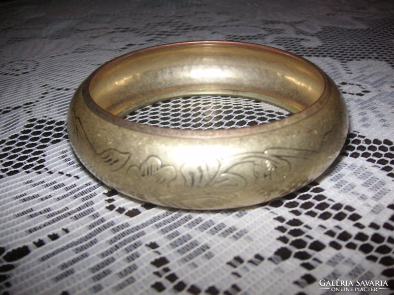 Bracelet, engraved, silver-plated