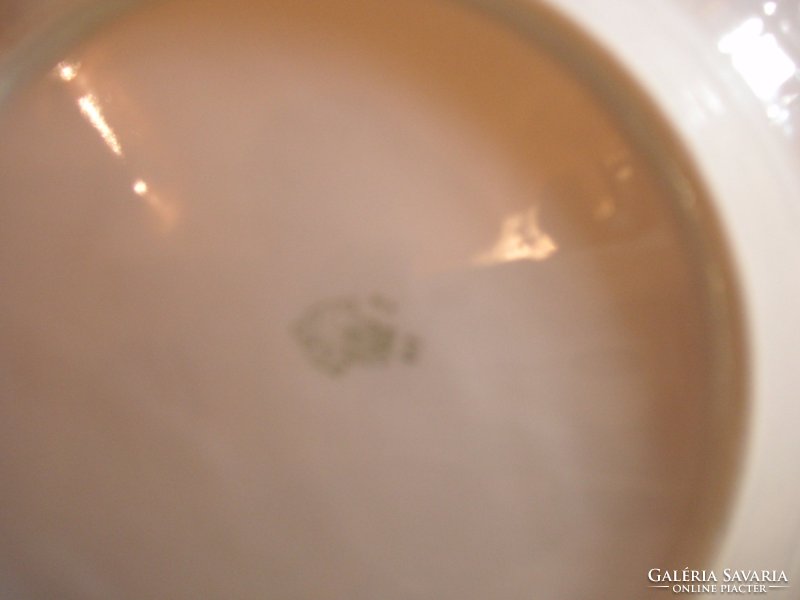 Zsolnay deep plates from the 50s, with a shield mark