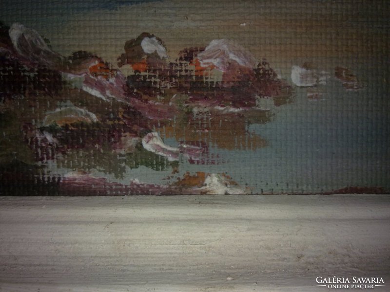 Fehérvári szignózott, számomra ismeretlen tóparti festmény