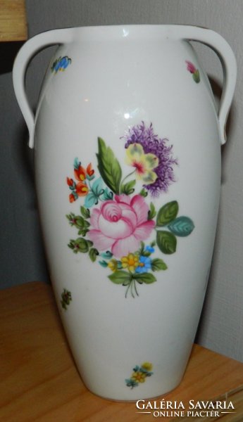 Herend vase with handles - antique, from the beginning of the last century