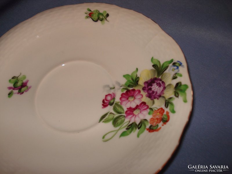 Floral Herend porcelain tea tray