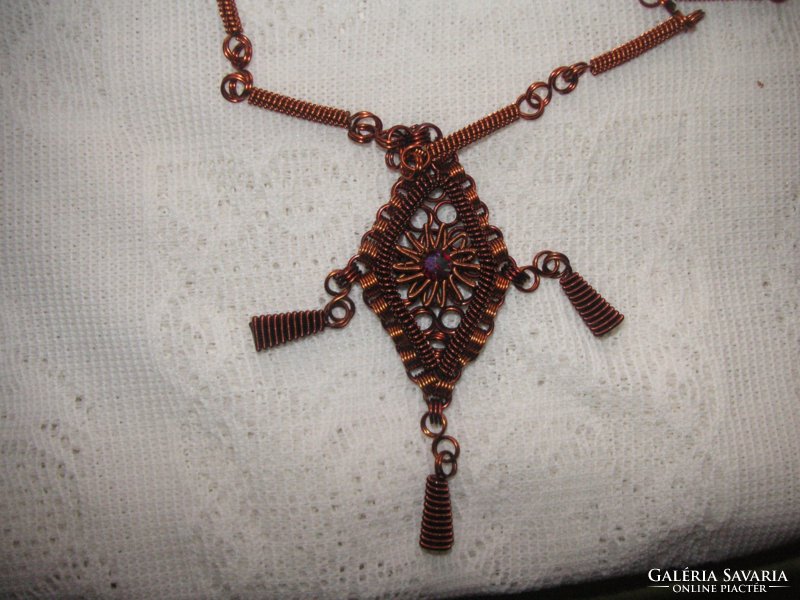 Elegant handmade necklace 70 cm..