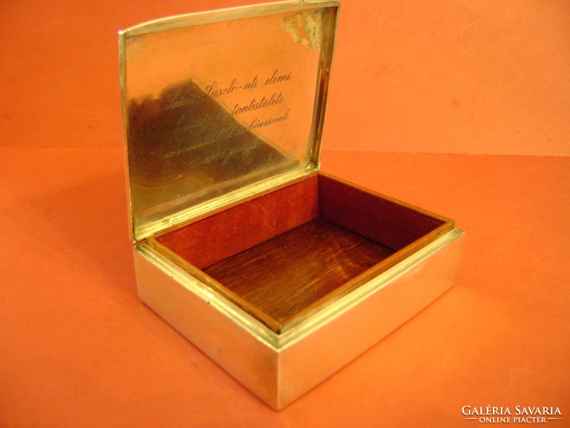 Antique silver cigarette - jewelry holder