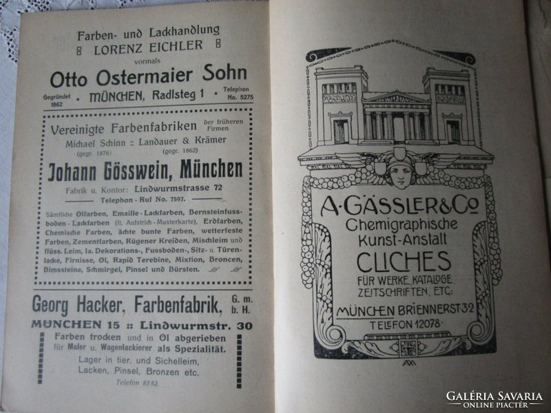 1909 Festett nappali kiállítás katalógus kb 60 ol sok reklám