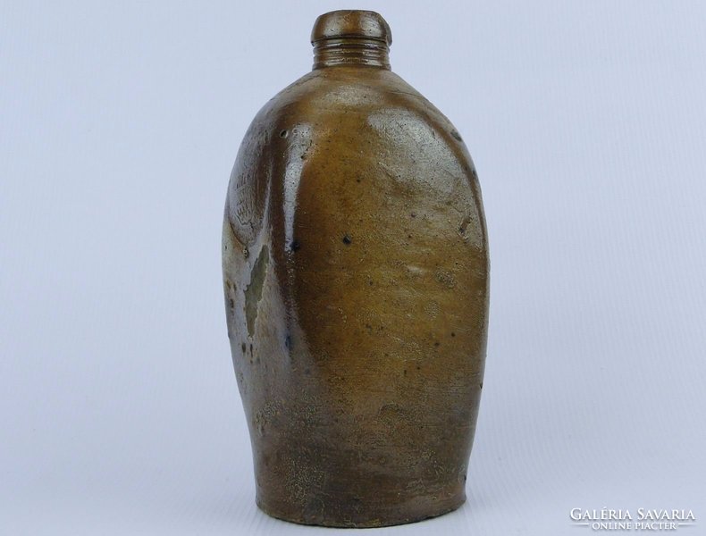 0E043 Antik cseh cserép ásványvizes palack