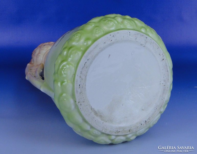 0E434 Antik szecessziós nagyméretű porcelán váza
