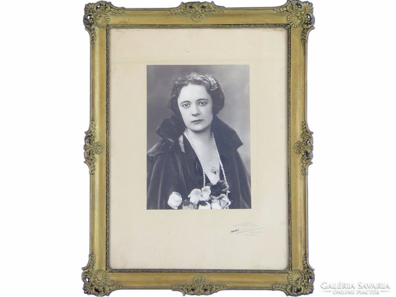 0E792 Antik RÓNAI fotográfia Blondel keretben 1926