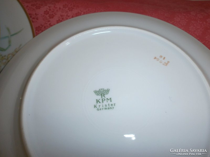 KPM porcelán sütis készlet 6+1 darab