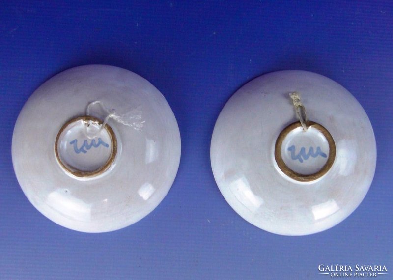 0E508 KRAJTSOVITS iparművészeti kerámia tál pár