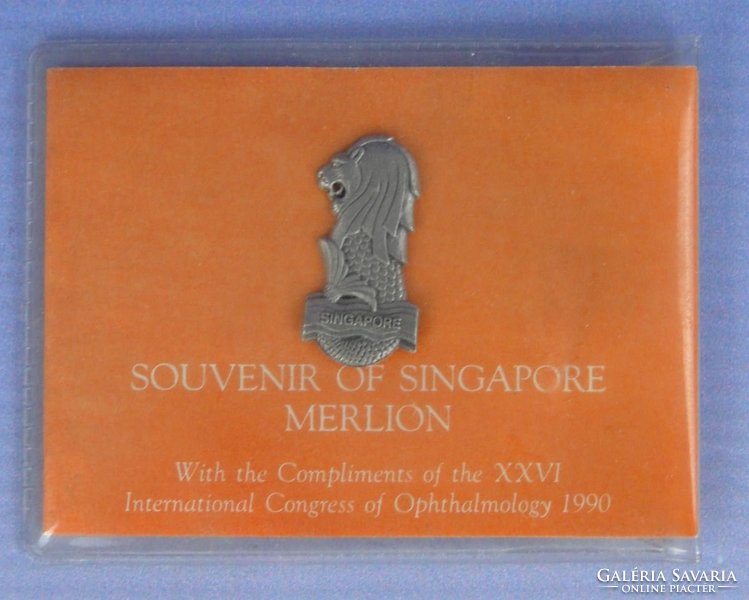0E578 Szingapúri kitűző tokban SINGAPORE MERLION