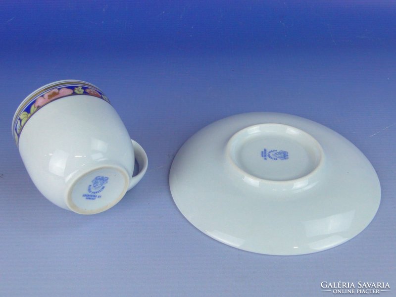0E604 Alföldi porcelán kávéscsésze és alj