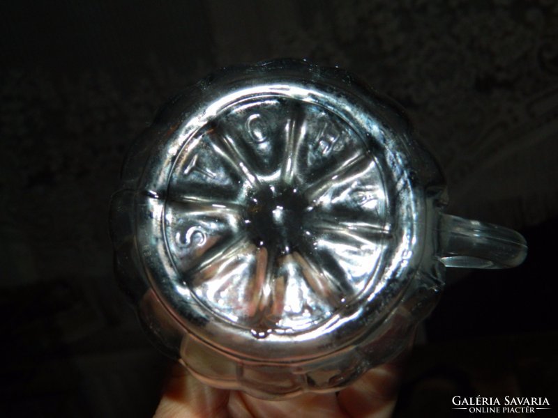 Antique marked glass pourer - vinegar holder