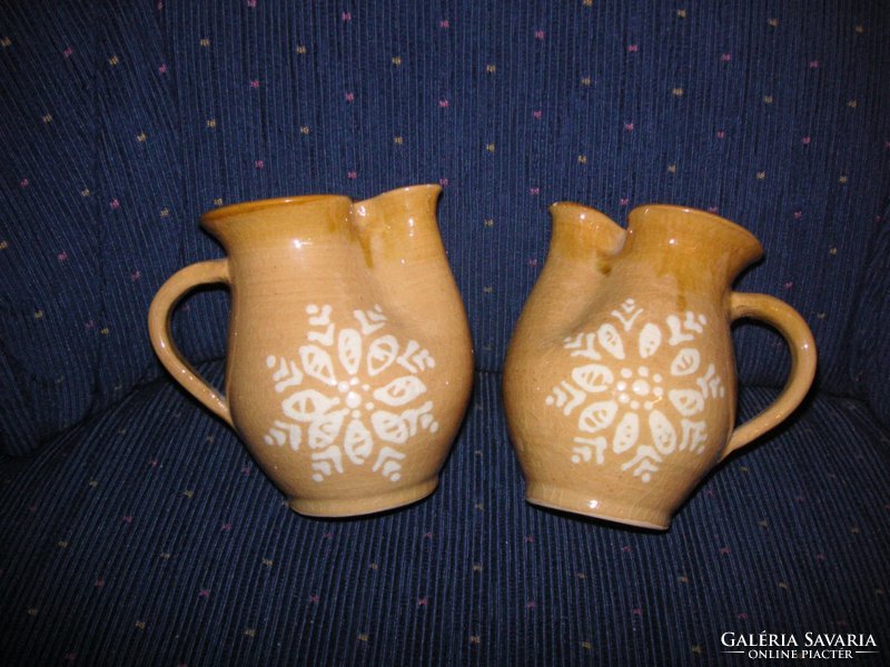 Ornament from small jugs of pots