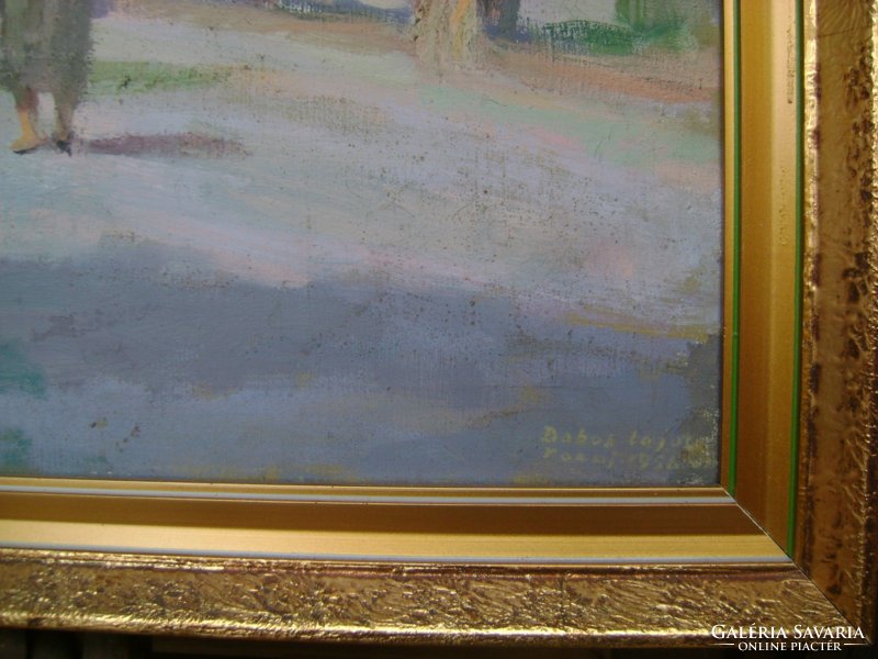 Lajos Dobos: Tokaj 1956 - painting for sale