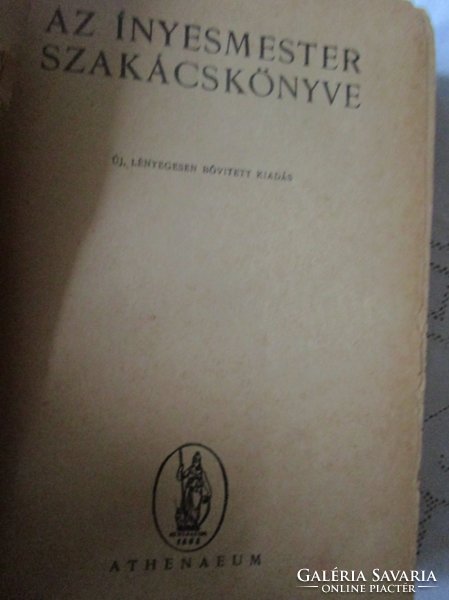INYENCMESTER SZAKÁCSKÖNYVE 1932 Szakácskönyv  Szakács biblia