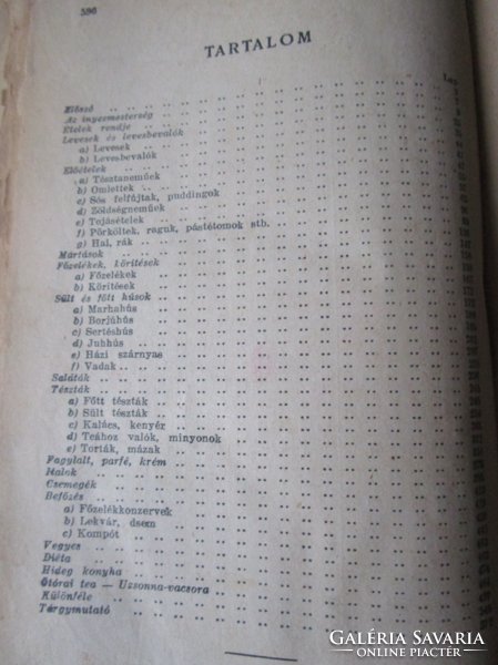 INYENCMESTER SZAKÁCSKÖNYVE 1932 Szakácskönyv  Szakács biblia