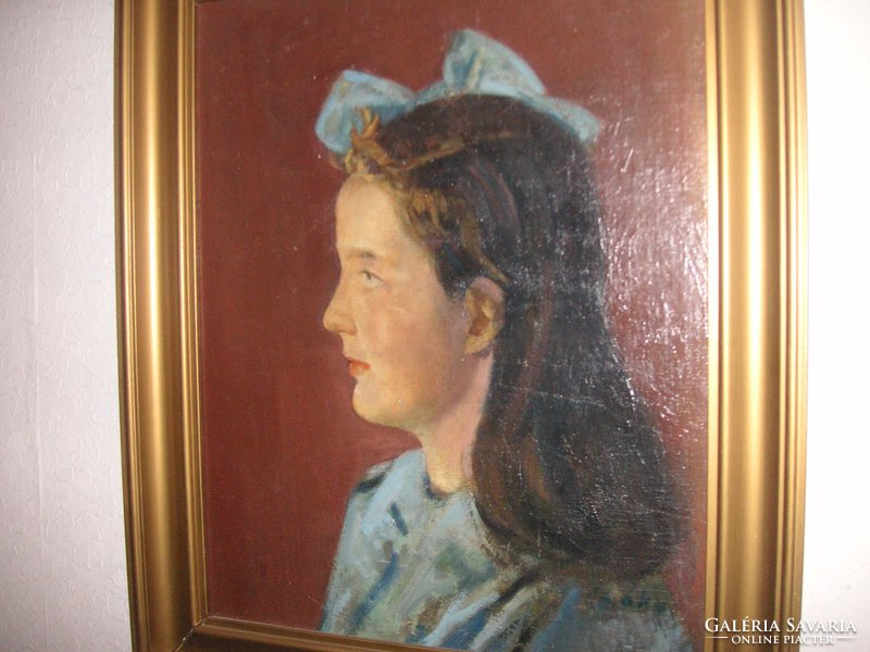 Csáki- Moronyák József  , Kossuth Díjas  ( Orosháza  .1910 ) Lányportré