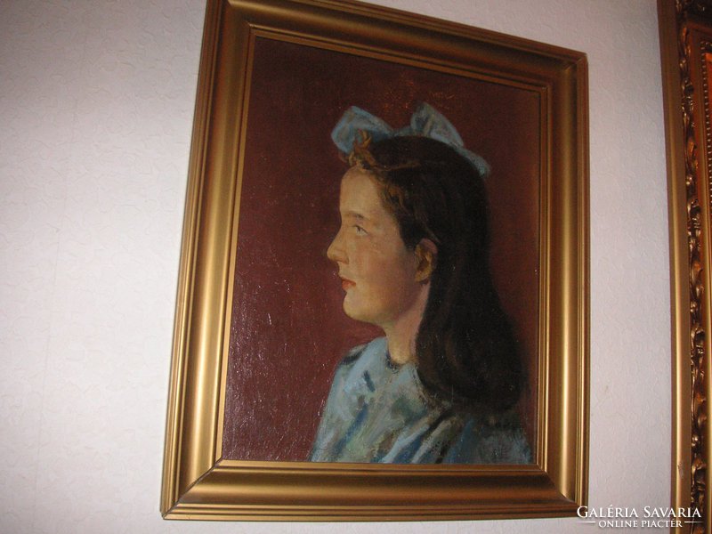 József Csáki-moronyák, winner of the Kossuth prize (Orosháza, 1910) Portrait of a girl
