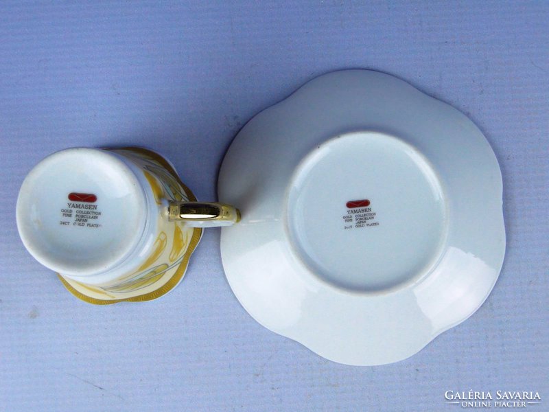 0E883 Japán szecessziós porcelán kávés készlet 6sz