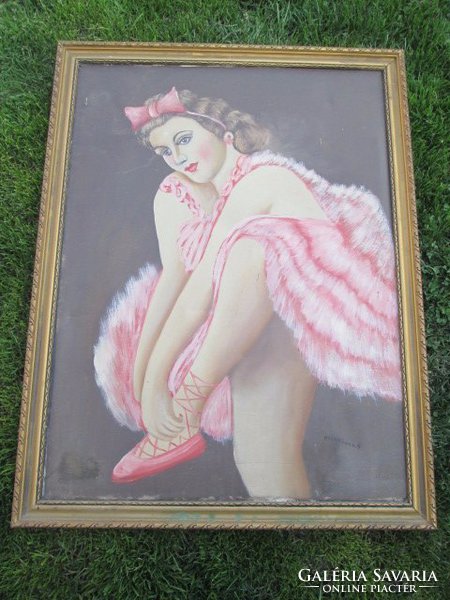 Large ballerina oil on canvas