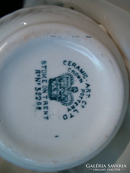 Antik angol porcelánfajansz kiöntő