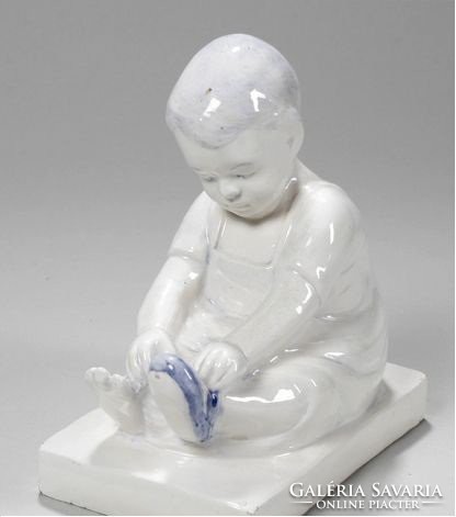 Ritka szecessziós porcelán szobor Wilhelm Süss, 1910