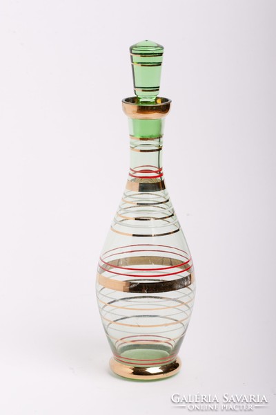Retro likőrös üveg a 60-as évekből, Borské Sklo