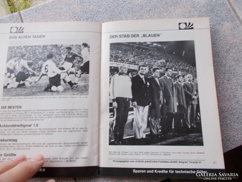 WM,1974.Frankfurt Jugoslavija foci reklam