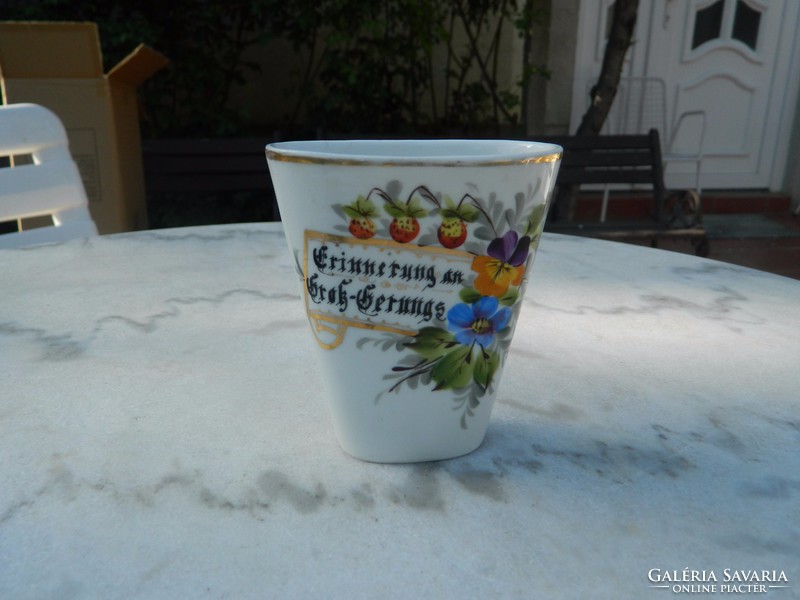 Old Austrian souvenir glass - cup