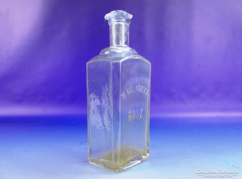 0F663 Antik osztrák gyógyszertári patika üveg
