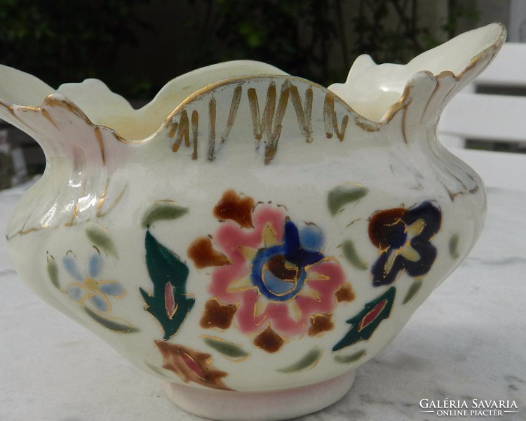 Antique faience numbered caspo (zsolnay?)