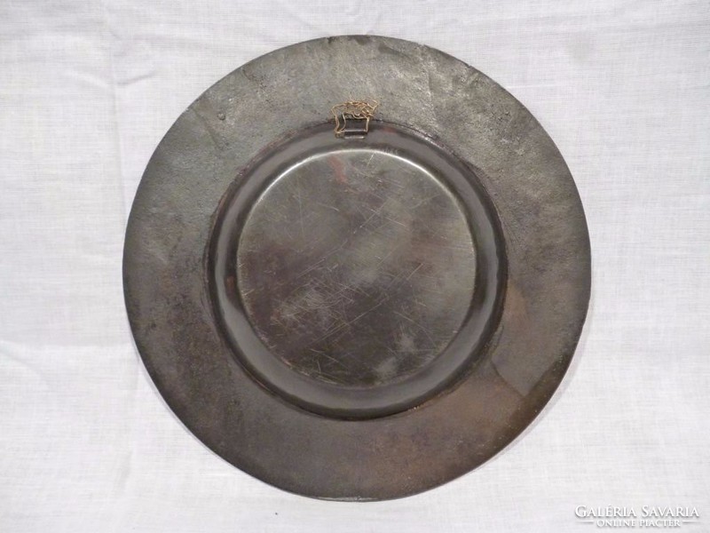 1644 Iparművészeti fém tányér