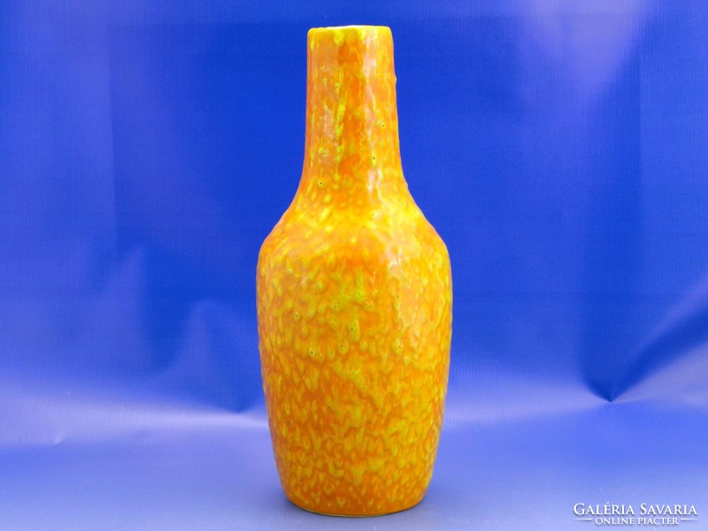 0A234 Retro folyatott mázas kerámia váza