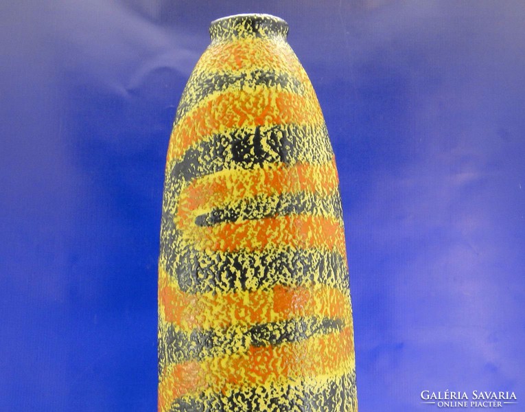 0A539 Nagyméretű iparművészeti retro kerámia váza